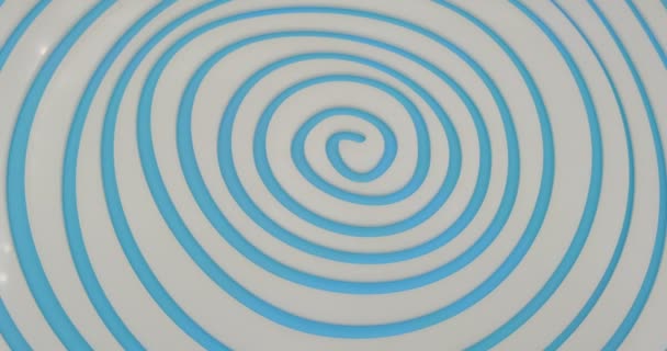 Nagranie Pokręconego Białego Koła Iluzji Optycznych Poruszających Się Spirali Dci — Wideo stockowe