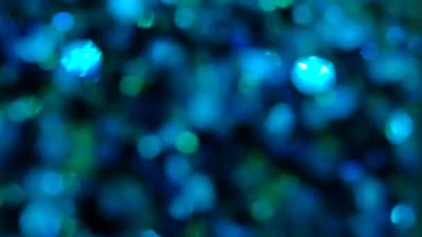 Fondo Brillo Azul Cámara Lenta Hermosa Transición Con Partículas Azules — Vídeos de Stock
