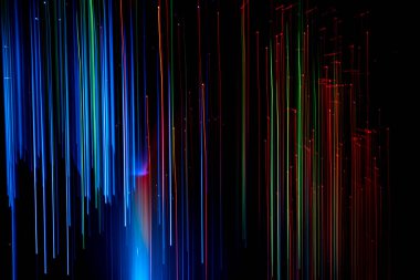 Karanlık arkaplanda hız ışık çizgisi hareketi bulanıklığı