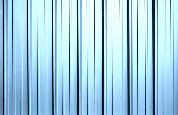 Corrugated Blue Metal Sheet Texture Background — Stock Photo, Image