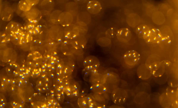 Brilha Dourada Sobre Fundo Preto — Fotografia de Stock