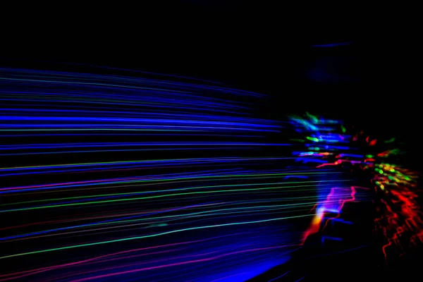 Snelheid Licht Lijn Beweging Wazig Donkere Achtergrond — Stockfoto