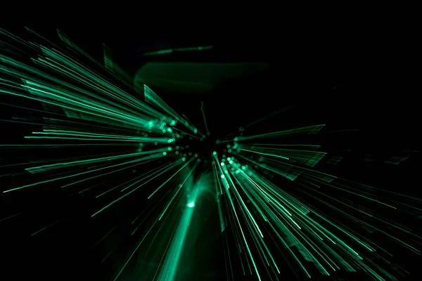 Velocidad Luz Línea Movimiento Desenfoque Sobre Fondo Oscuro — Foto de Stock
