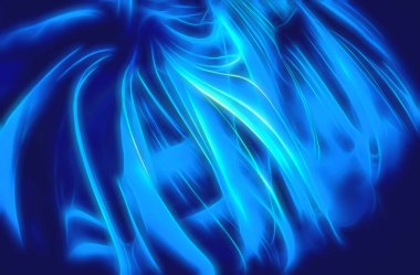 soyut mavi dalgalar koyu arkaplanda