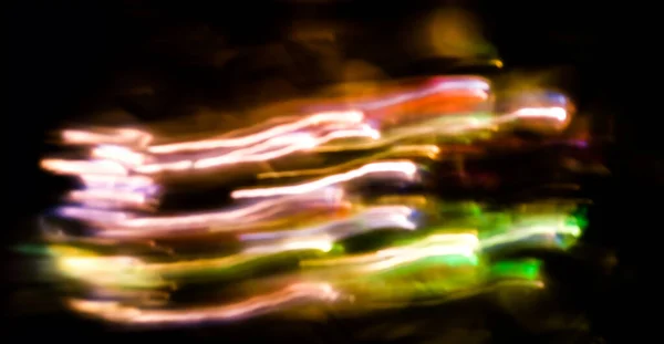 Abstract Led Light Trails Defocused Motion Blur — Stock Photo, Image