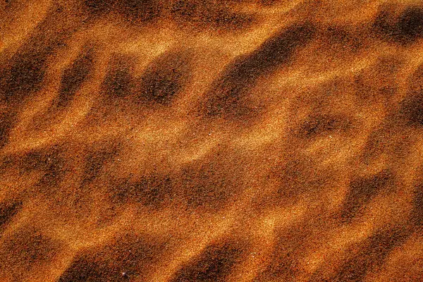 Χρυσή Υφή Άμμου Στην Παραλία — Φωτογραφία Αρχείου