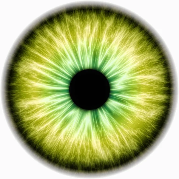 Illustration Einer Gelben Menschlichen Iris Digitale Kunstwerke Kreatives Grafikdesign — Stockfoto