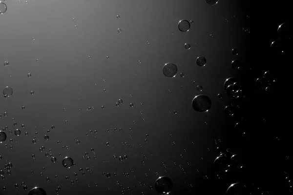 Zeepbellen Donkere Achtergrond — Stockfoto