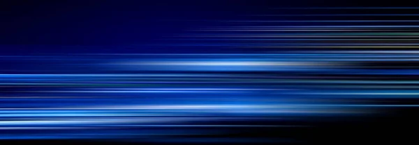 Blaulichtspuren Dunkeln Stockbild