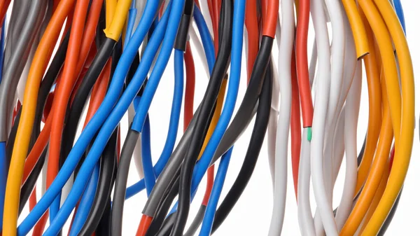 Group Colored Electrical Cables Royalty Free Stock Photos
