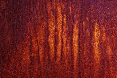 Grunge paslanmış metal doku, pas ve oksitlenmiş metal arka plan. Eski metal panel