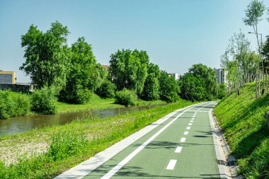 Modern kentte ekolojik bisiklet taşımacılığı için yeni bisikletçi yolları inşa edildi: Sibiu, Romanya
