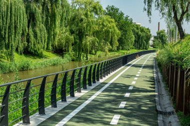 Modern kentte ekolojik bisiklet taşımacılığı için yeni bisikletçi yolları inşa edildi: Sibiu, Romanya
