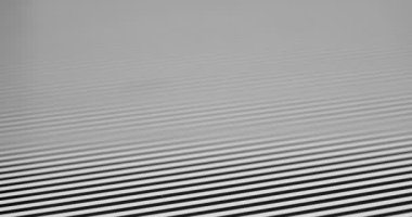 Döndürülebilir geniş siyah ve beyaz çizgiler çizgili çizgiler arka planda dönüyor, beyaz ve gri tonlarında çizgileri birleştiriyor 