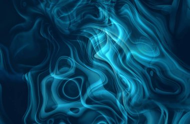 Eğri şekiller birbirinin içine girme renkli psychedelic arka plan yaptı