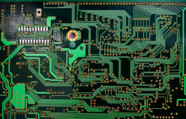 elektronik devre kartı, yakın görüş