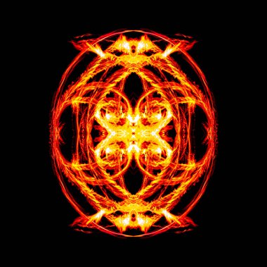 beautiful shapes with fire, resulting in an captivating image, lightpainting, Fire Motion during a Show clipart