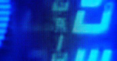 RGB LCD LED piksel, İkili Kod Veri Aktarımı, makro görünüm