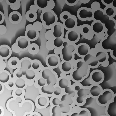 Katmanlı siyah beyaz gölgeler, gelecekteki grafik geometrik tasarım. Geometri dokusu geleceksel dekorasyonu