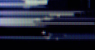 4K LED matris kırmızı, mavi ve yeşil alt pikseller, monitör veya TV ekranının uç makro görüntüsü