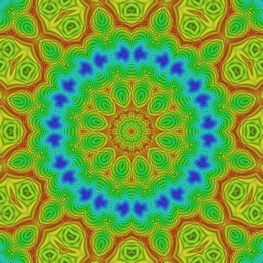 Geometrik kaleydoskop, çok renkli, dikişsiz desen. Soyut arkaplan. Güzel çok renkli kaleydoskop dokusu.