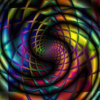 Geometrik kaleydoskop, çok renkli, dikişsiz desen. Soyut arkaplan. Güzel çok renkli kaleydoskop dokusu.