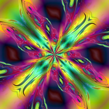 Geometrik kaleydoskop, çok renkli, dikişsiz desen. Soyut arkaplan. Güzel çok renkli kaleydoskop dokusu.