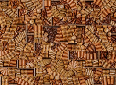 soyut renkli mozaik fayanslar, illüstrasyon tasarımı