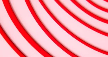 Kırmızı zemin üzerinde sonsuz hipnotik düzensiz beyaz spiral