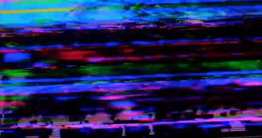 Arızalı kamera etkisi. Retro VHS arka planı. Eski video şablonu. Sinyal yok. Statik televizyon sesi, kötü televizyon sinyali.