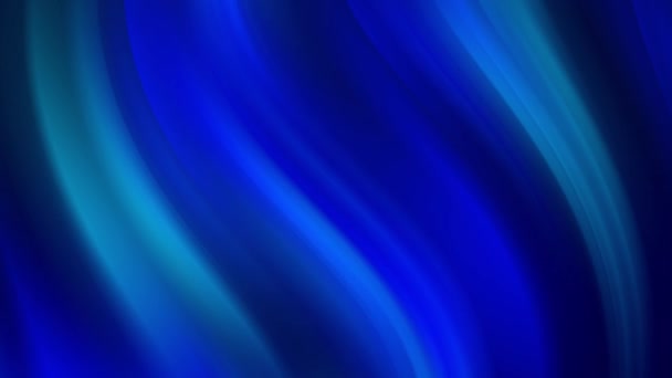 Fluidní Modré Vlny Tekoucí Černém Pozadí Vytvářející Abstraktní Strukturu Flowing — Stock video