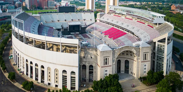 Pohled Drone Pohled Stadion Státní Neerverzity Ohiu Připravený Koncert — Stock fotografie
