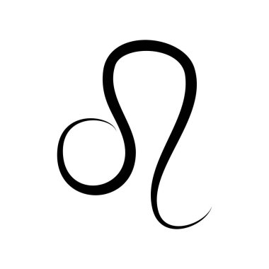 Leo Zodyak imzalı estetik grafik simgesi