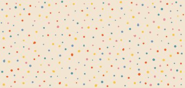 Soyut noktalar elle çizilmiş Y2K saf, pürüzsüz desen. Vektör organik karalama çemberi 70 'lerin modaya uygun tarzında benekli arkaplan