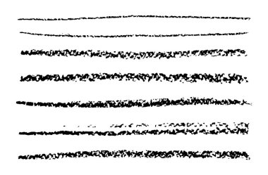 Tebeşir fırça çizgileri hazır. El çizimi vektör desenli tebeşir altı grunge kenarlıkları