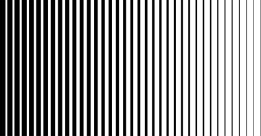 Yarım ton eğimli dikey çizgi arkaplanı. Posterler ve afişler için soyut vektör çizgili retro minimal desen