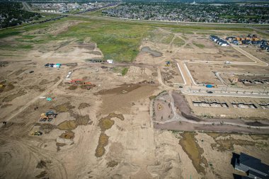 Saskatchewan, Saskatchewan 'da bir mahalle olan Brighton' un havadan görünüşü, şehrin doğu yakasındaki Holmwood Banliyö Geliştirme Bölgesi için planlanan birkaç topluluğun ilki..