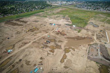 Saskatchewan, Saskatchewan 'da bir mahalle olan Brighton' un havadan görünüşü, şehrin doğu yakasındaki Holmwood Banliyö Geliştirme Bölgesi için planlanan birkaç topluluğun ilki..