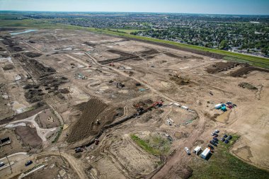Saskatchewan, Saskatchewan 'da bir mahalle olan Brighton' un havadan görünüşü, şehrin doğu yakasındaki Holmwood Banliyö Geliştirme Bölgesi için planlanan birkaç topluluğun ilki..