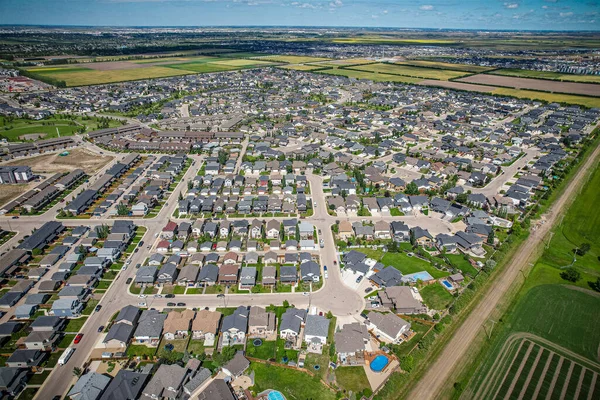 Willowgrove Huvudsakligen Bostadsområde Beläget Östra Sidan Saskatoon Saskatchewan Kanada Den — Stockfoto