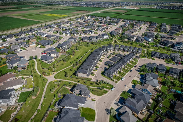 Willowgrove Huvudsakligen Bostadsområde Beläget Östra Sidan Saskatoon Saskatchewan Kanada Den — Stockfoto