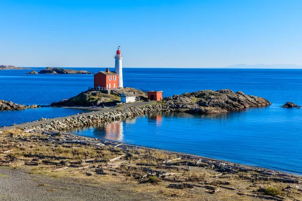 Fisgard Lighthouse National Historic Site Fisgard Island Ústí Esquimalt Harbour — Stock fotografie