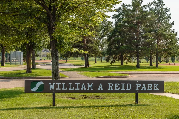 William Reid Parkı Saskatoon Parkridge Mahallesinde Yer Almaktadır — Stok fotoğraf