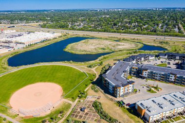 Peter Zakreski Park is located in the Stonebridge neighborhood of Saskatoon.