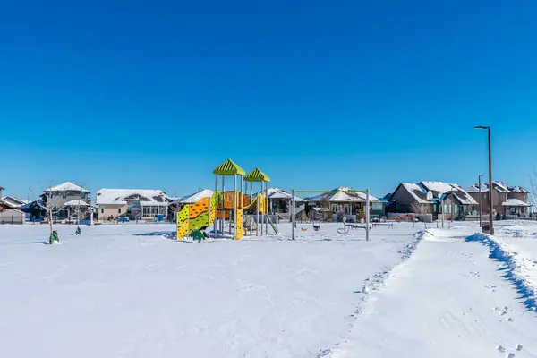 Swick Park Est Situé Dans Quartier Rosewood Saskatoon — Photo