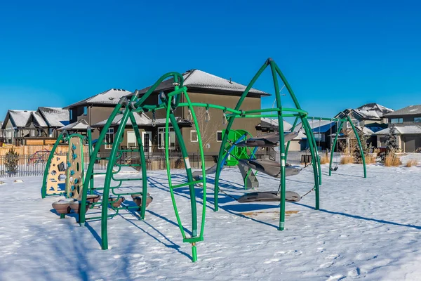 Jill Postelthwaite Park Található Evergreen Szomszédságában Saskatoon — Stock Fotó