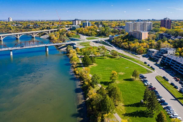 Rotary Park Ligger Nutana Stadsdelen Saskatoon — Stockfoto