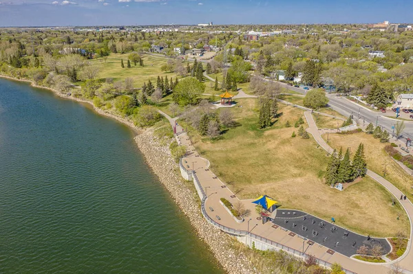 Victoria Park Nachází Riversdale Čtvrti Saskatoon — Stock fotografie