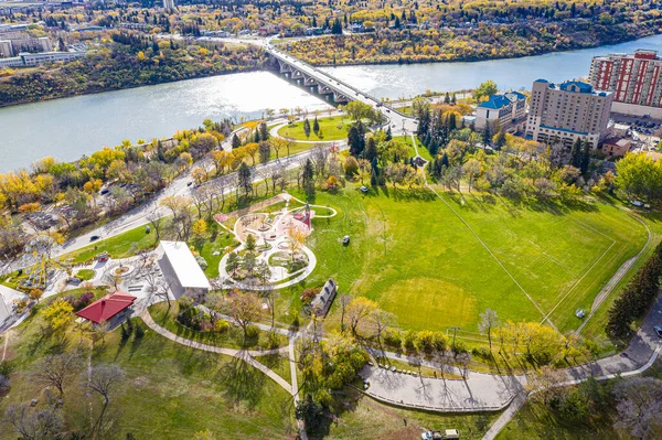 Kinsmen Park Located City Park Neighborhood Saskatoon — Stok fotoğraf
