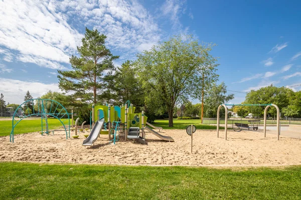 Andrews Park Βρίσκεται Στη Γειτονιά Του Βασιλιά Γεωργίου Του Saskatoon — Φωτογραφία Αρχείου
